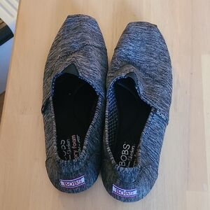 Skechers Womans Charcoal Slip-On Loafers